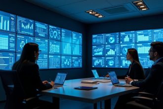 Graphique illustrant la gestion de la data marketing et ses enjeux