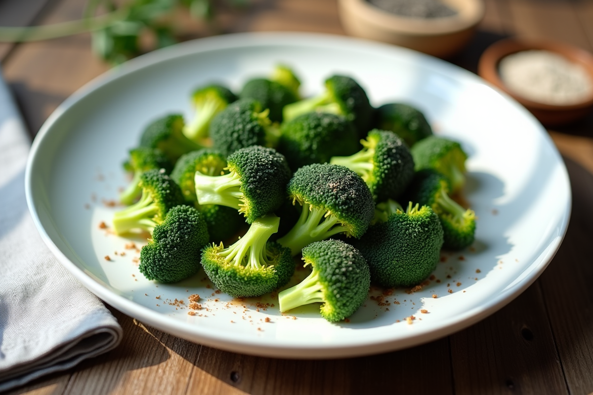 Brocolis à la vapeur : maîtriser l'art de la cuisson parfaite - Comme