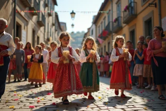 Célébrations colorées des jours fériés au Portugal