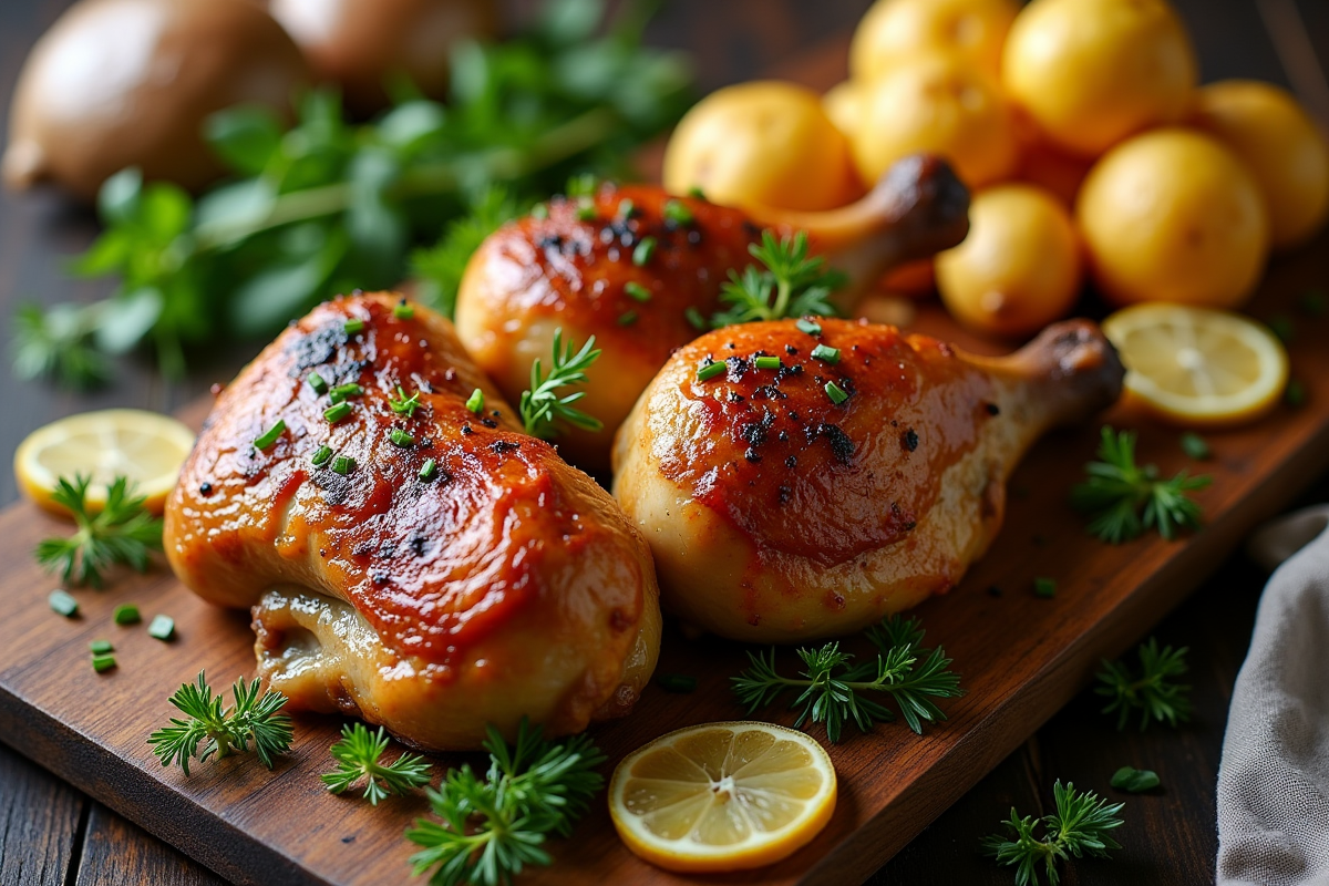 Cuisses de pintade rôties au four : astuces et techniques pour un mets