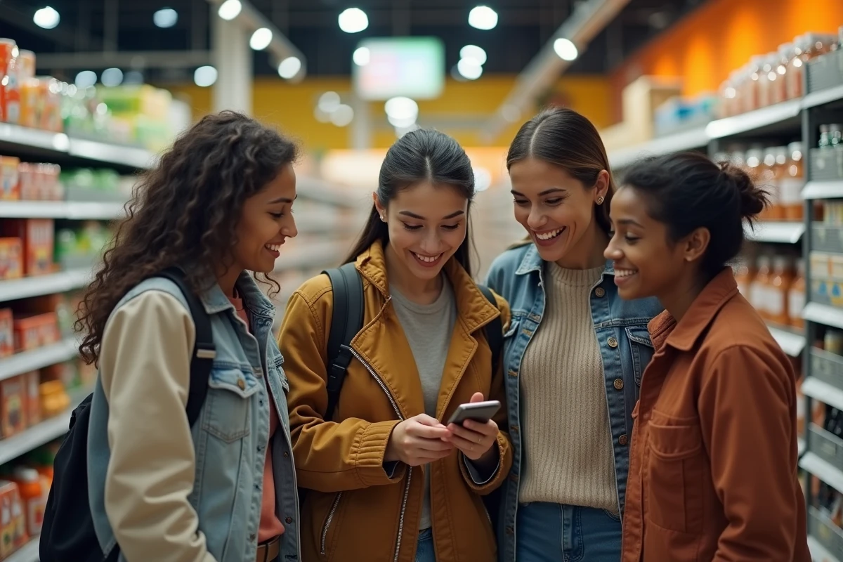 Groupe de personnes discutant dans l