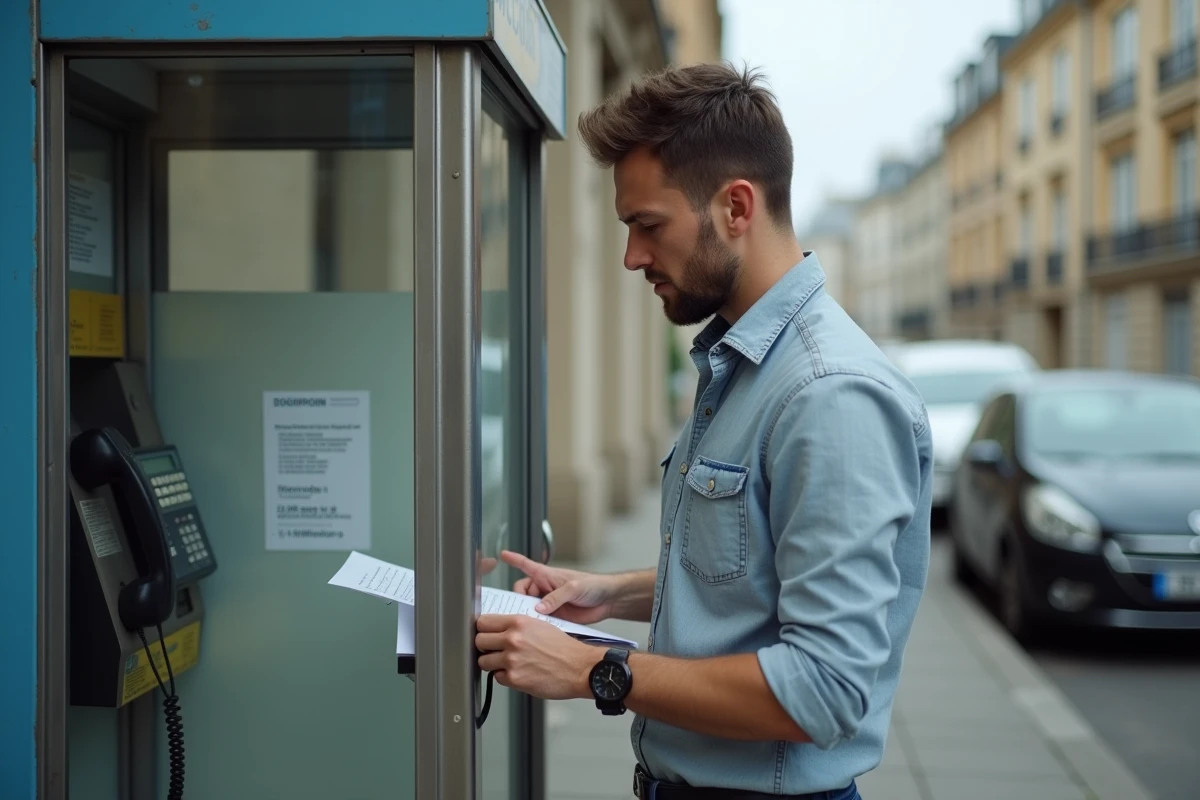 Jeune homme dehors près d