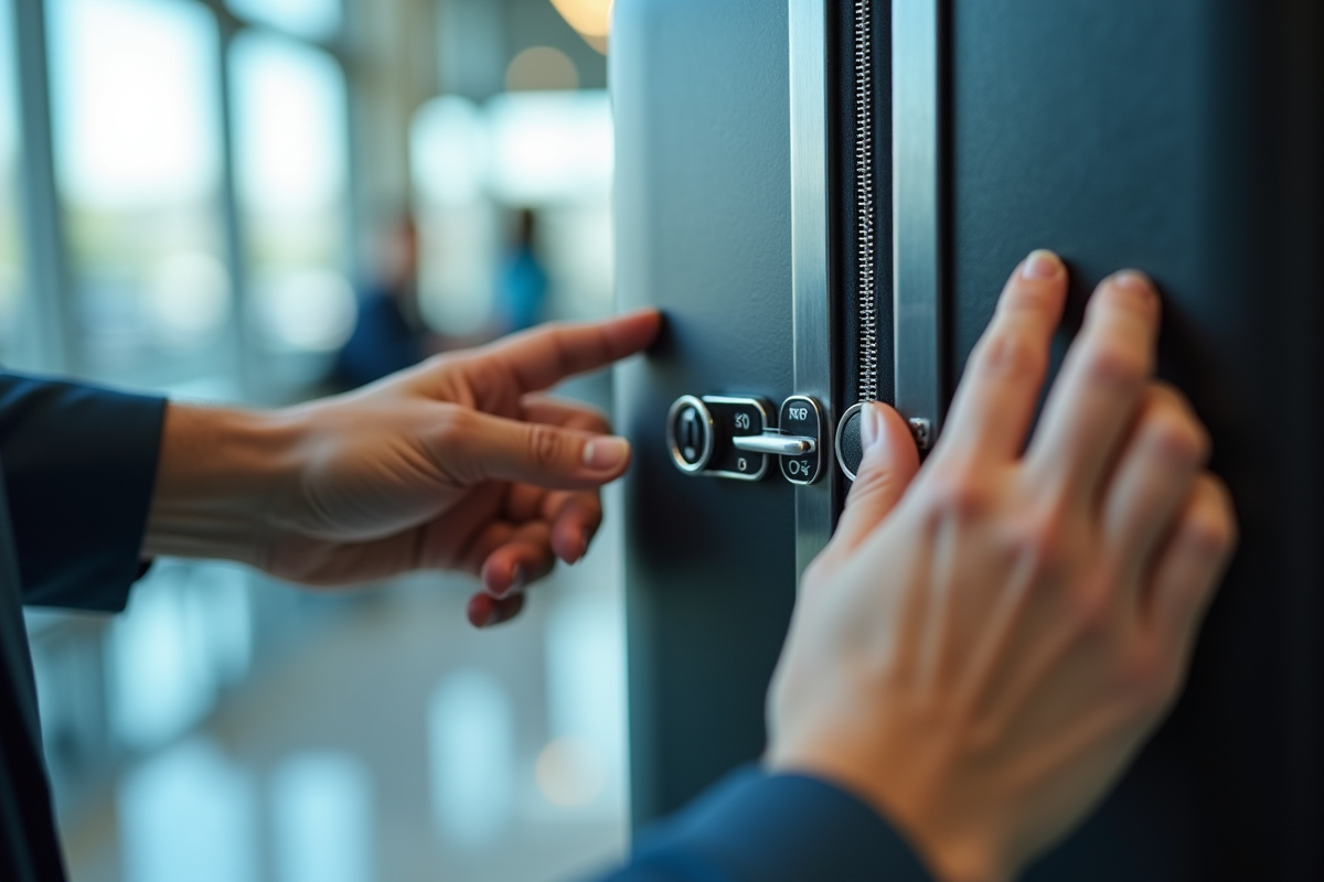 Mains réglant le code d